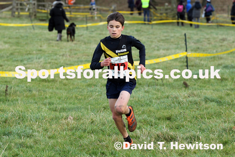 Boys under-15s cross country, 2019 North Eastern Cross Country Champs., Alnwick, Northumberland.  Photo: David T. Hewitson/Sports for All Pics